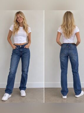 Nicole Miller Women’s Classic High-Rise Ankle Skinny Jeans Med Blue, Size 10
